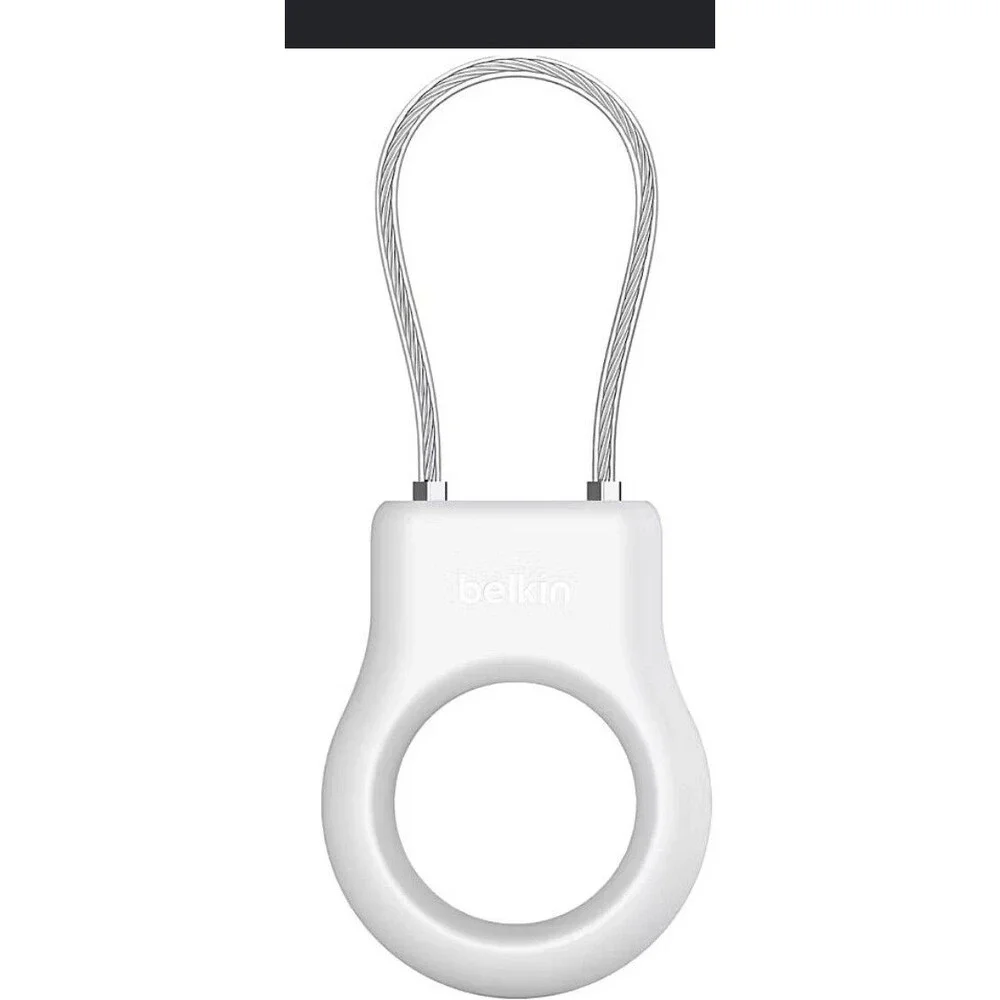 AirTag Secure Lock Holder with Wire Cable, Anti-Theft Protective Case for Travel